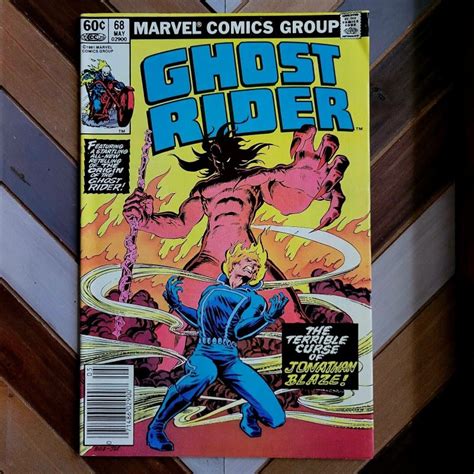 GHOST RIDER 68 VF Marvel 1982 Origin Story Of JOHHNY BLAZE Ghost