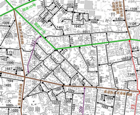 米沢市認定路線網図 No26／米沢市