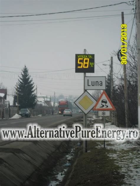 Indicator Rutier Radar Led Afisare Viteza Vehicol Alternative Pure Energy