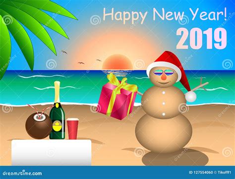 Congratulations On Happy New Year Stock Vector Illustration Of