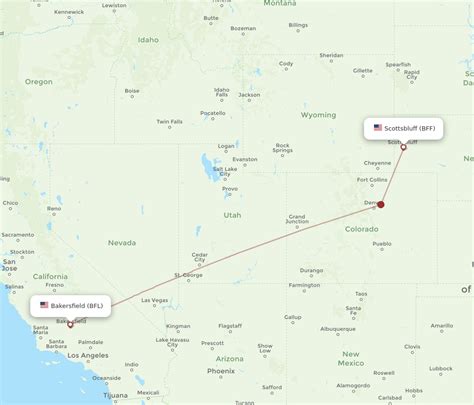 All Flight Routes From Scottsbluff To Bakersfield Bff To Bfl Flight