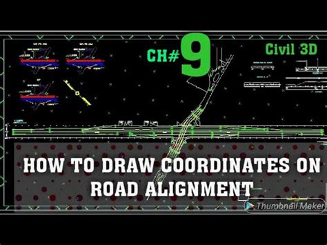 How To Draw Coordinates On Road Alignment Center Line Autodesk Civil