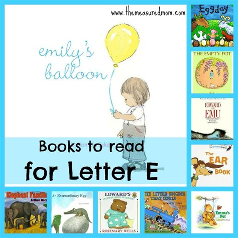 Books For Letter E The Measured Mom