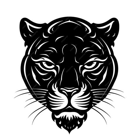 Premium Vector Panther Head Logo Design Abstract Drawing Panther Face