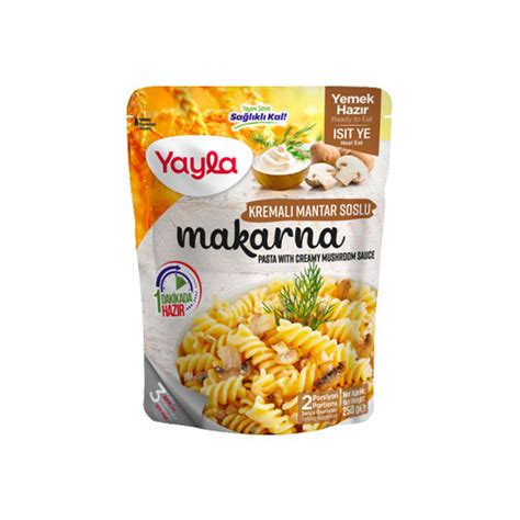 Yayla Kremalı Mantar Soslu Makarna