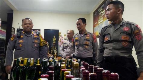 Polisi Lakukan Gerak Cepat Ratusan Botol Miras Di Cimahi KBB Gagal