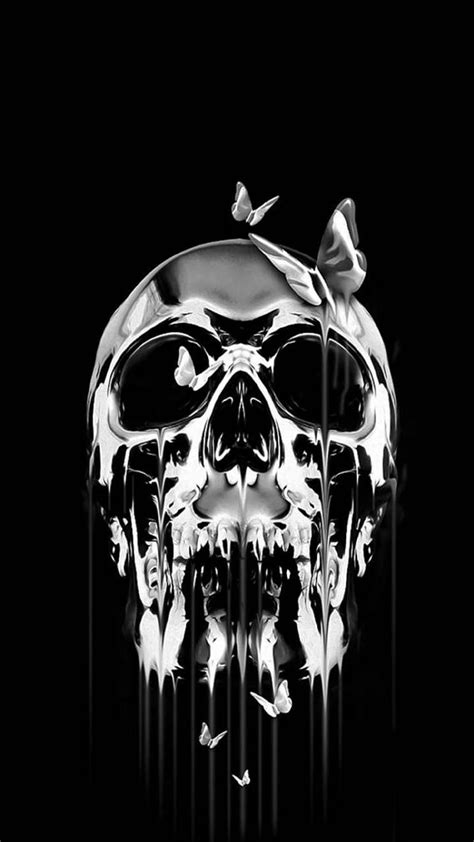 Skull N Butterflies Skulls And Butterflies Hd Phone Wallpaper Pxfuel