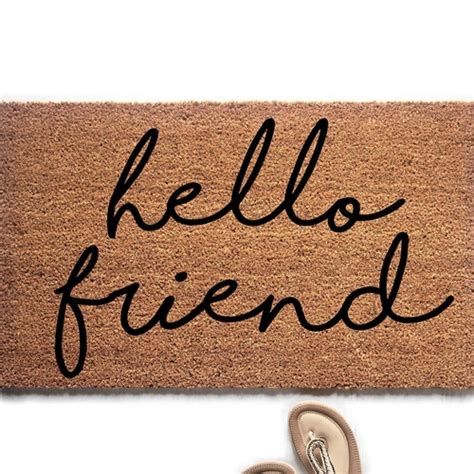 Oh Hello Doormat Hello Welcome Mat Housewarming Gift Cute - Etsy