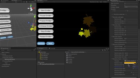 Unity Ui Canvas Particle Emitter Youtube