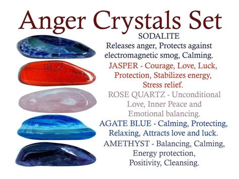 Anger Crystals Set Anger Crystal Set Crystals For Anger Crystals Of Anger Crystals Anger