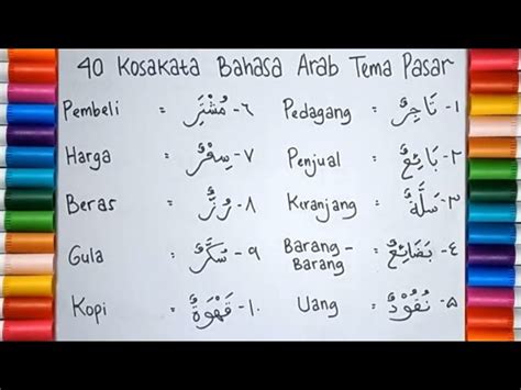 100 Kosakata Bahasa Arab Yang Sering Digunakan Dalam 50 Off