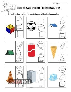 Geometrik Cisimler Eduhol Etkinlik İndir Oyun Oyna Test Çöz Video İzle