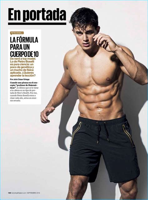 Pietro Boselli Flaunts His Six Pack For Editions Of Men S Health