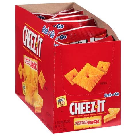 Cheez It Cheddar Jack Baked Snack Crackers 3oz 6 Bags