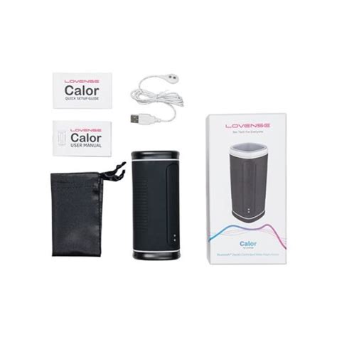 Lovense Calor Compact Heating Masturbator Black Sex Toys At Adult Empire