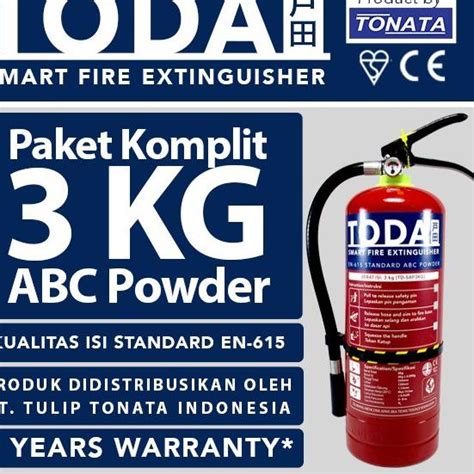 Jual ☼ Apar 3 Kg Pemadam Api 3kg Set Komplit Toda By Tonata Fire