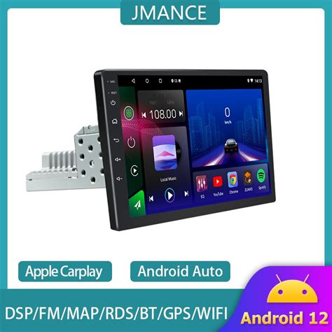 Jmance 9 Inch 1 Din Car Radio Carplay For Universal Car With Gps Screen