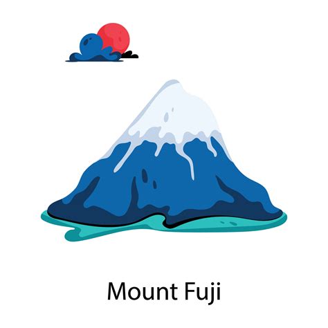 Trendy Mount Fuji 28839856 Vector Art at Vecteezy