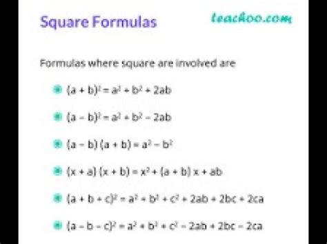 A B 2 A B Whole Square Examples 1 A Minus B Whole Square