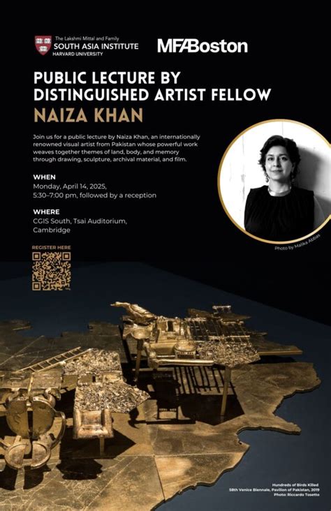 public lecture  distinguished artist fellow naiza khan  lakshmi