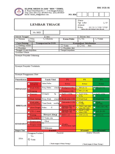 Lembar Triage V11 Pdf