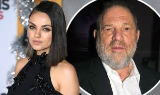 Mila Kunis Wades Into Harvey Weinstein Sex Scandal Daily Mail Online