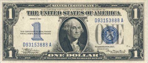 1933 Small Size Notes Silver Certificates Small Values & Prices | The Greensheet