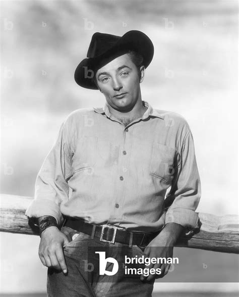 Image Of Robert Mitchum Portrait On Set Of The Film Pursued