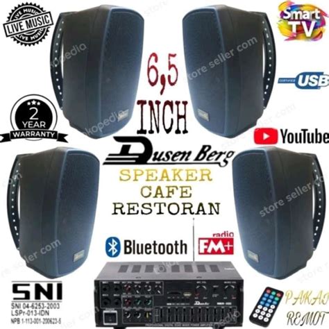 Promo PAKET SPEAKER CAFE DAN RESTORAN 4 TITIK AUDIO PROFESSIONAL SYSTEM