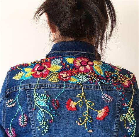 Pin By Mixed Media Collective On Embroidered Jeansdenim Embroidery