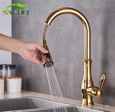 Juno Antique Brass Kitchen Faucet Single Handle Spout Rotating Artofit