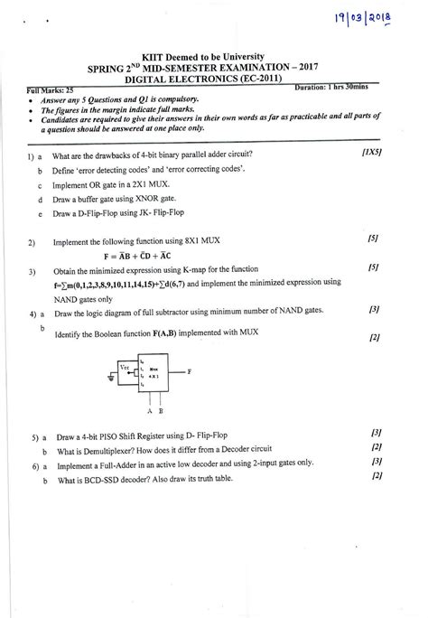 DE EC 2011 DIGITAL ELECTRONICS PREVIOUS YEAR QUESTION PAPER