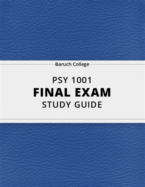 Psy Final Exam Guide Comprehensive Notes For The Exam