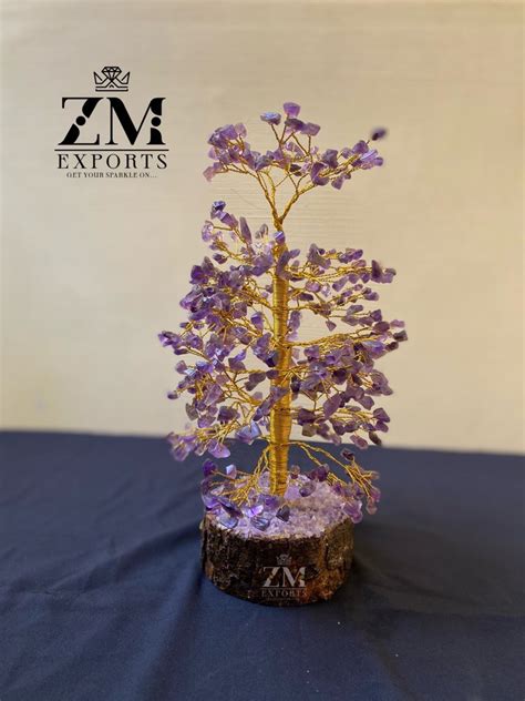 PURPLE Crystal Stone Tree For Decoration At Rs 450 Piece In Khambhat