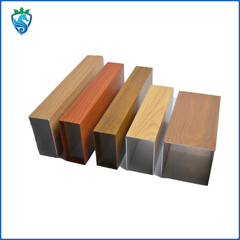 Anodized Extruded Alloy Wood Grain Coated Architectural Aluminum