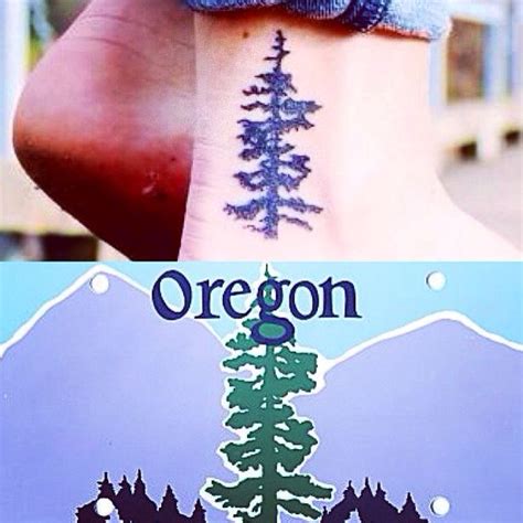 Cool Oregon tattoo | Oregon tattoo, Tree tattoo, Trendy tattoos