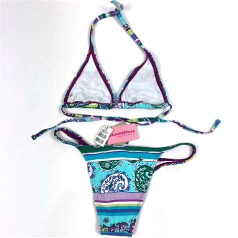 Cia Maritima Swim New Cia Maritima Brazilian Cheeky Bikini Set