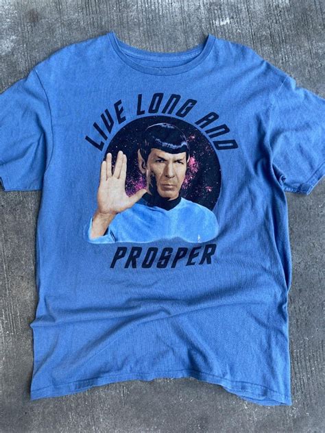 Mr Spock Live Long And Prosper Tee Men S Fashion Tops And Sets Tshirts And Polo Shirts On Carousell