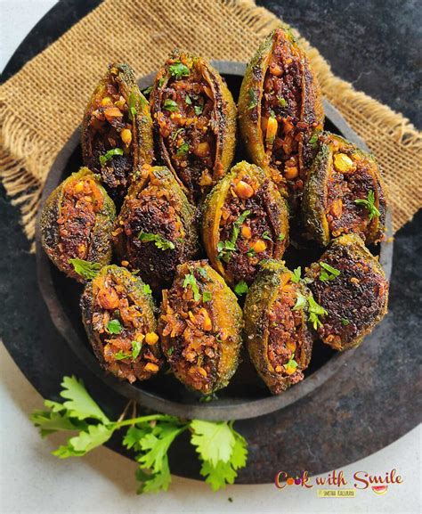 Stuffed Bitter Gourd Recipe Stuffed Hagalakayi Bharwa Karela Cook