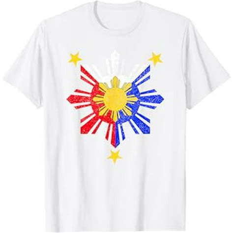 Pinoy Filipino Philippine Flag Sun T Shirt