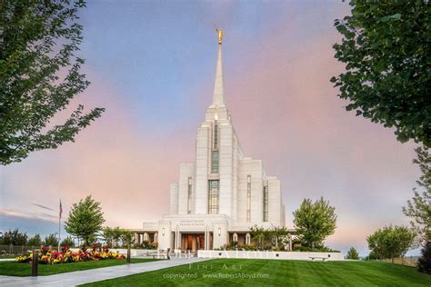 Rexburg Idaho Temple A House Of Peace Robert A Boyd Fine Art And