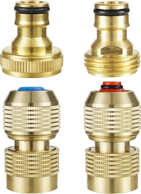 Amazon TSGOHNL 4PCS Brass Garden Hose Quick Connector Set 1 2