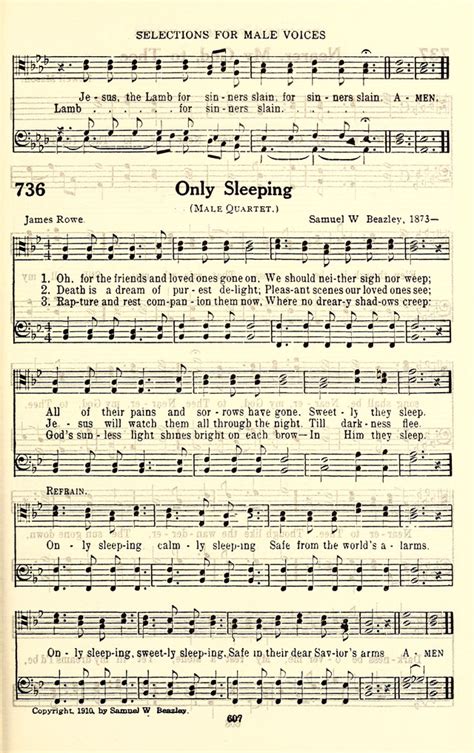 The Baptist Standard Hymnal With Responsive Readings A New Book For All Services Page 599