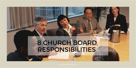 8 Responsibilities Of A Church Board - Smart Church Management