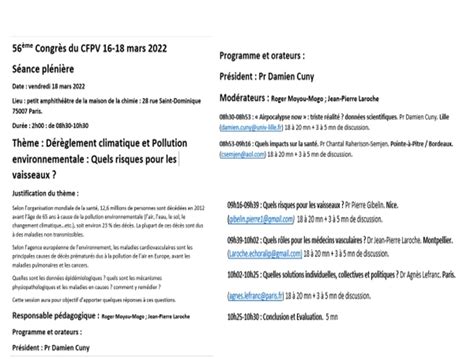 Medvasc Pollution De L Air Et Risque Cv