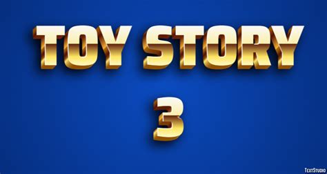 Toy Story 3 Text Effect And Logo Design Movie