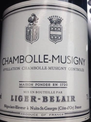 Liger Belair Chambolle Musigny Vivino US