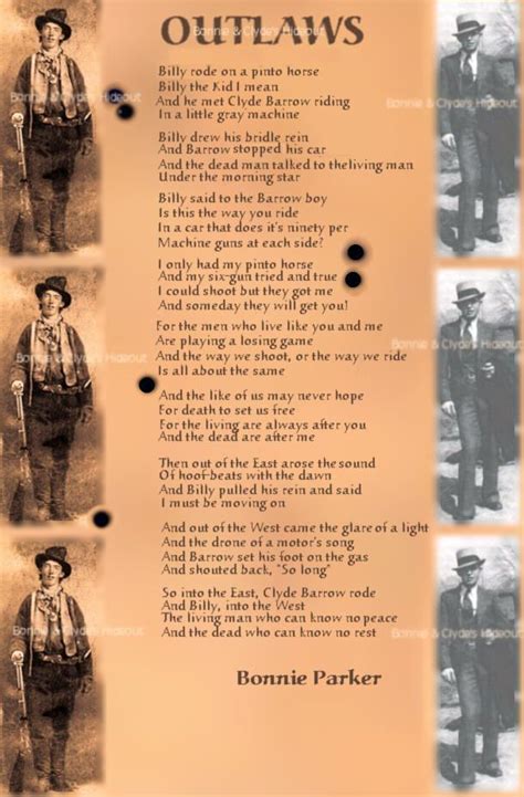 Bonnie Parkers Poem Outlaws Bonnie N Clyde Bonnie Parker Bonnie