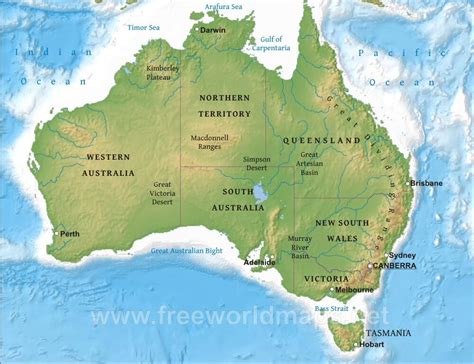 Australian Desert Map