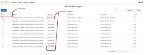 Datatable Format Issues Width Of Checkbox Column And Uneven Material